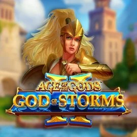 Age Of The Gods: God Of Storms 2 logo – Slots by Playtech at Winhero Casino