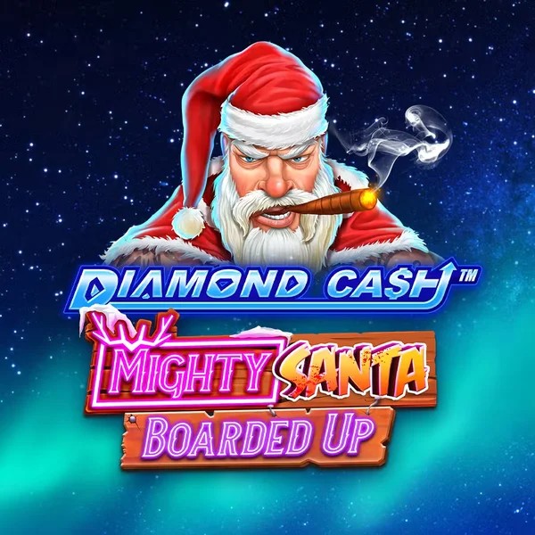 Diamond Cash Mighty Santa Boarded Up slot visual from Greentube available on winheronl.nl