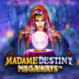 Madame Destiny Megaways slot logo by Pragmatic Play at Winhero Casino
