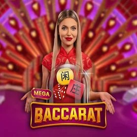 Mega Baccarat slot visual from Pragmatic Play available on winheronl.nl